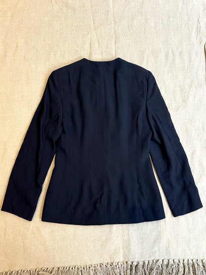 Viv, Giorgio Armani navy skirt suit