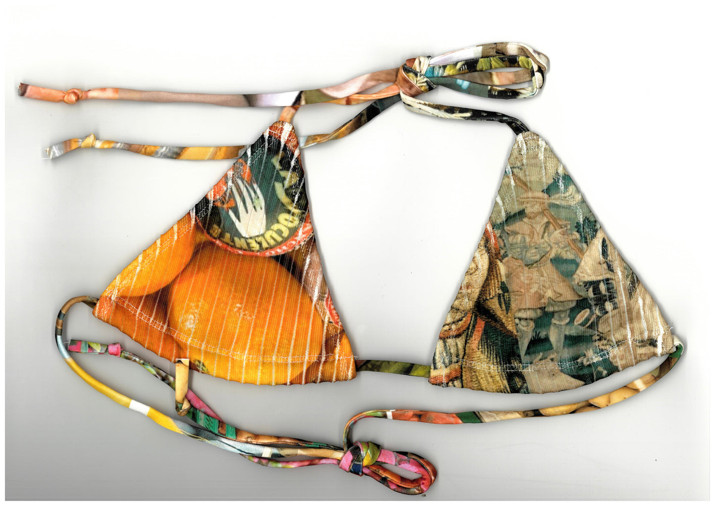 Atelier Chevalier Tourist bikini set, Mandarins & tapestry