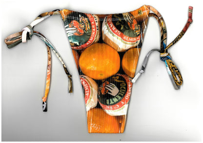 Atelier Chevalier Tourist bikini set, Mandarins & tapestry