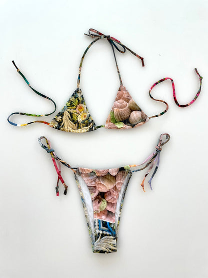 Atelier Chevalier Tourist bikini set, Snails & Embroidery