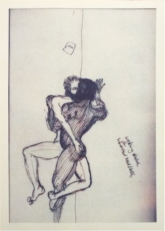 Gary Lee, Working sketch for subverted Ned Kelly