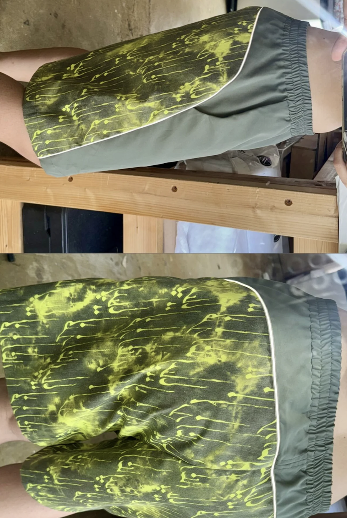 paria /FARZANEH, PF Farsi script print shorts