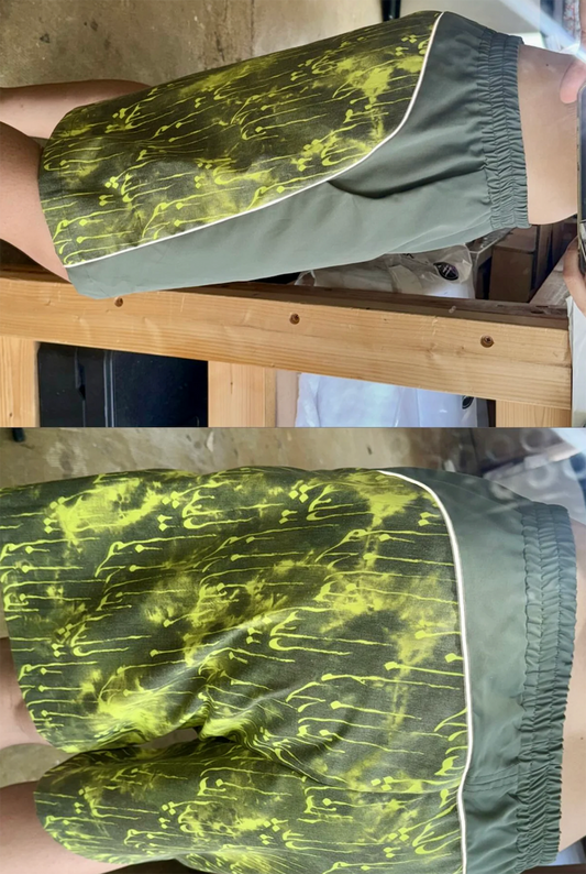 paria /FARZANEH, PF Farsi script print shorts