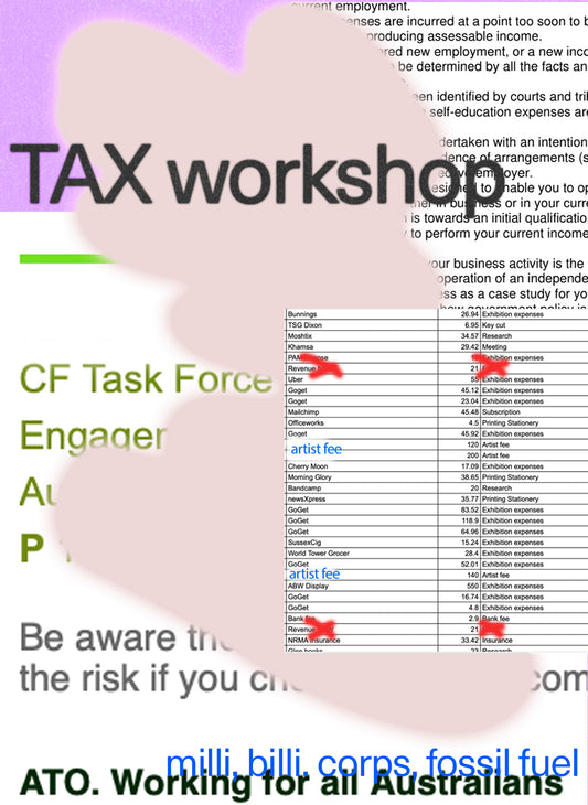 What I know about tax, workshop for individuals w/ an ABN